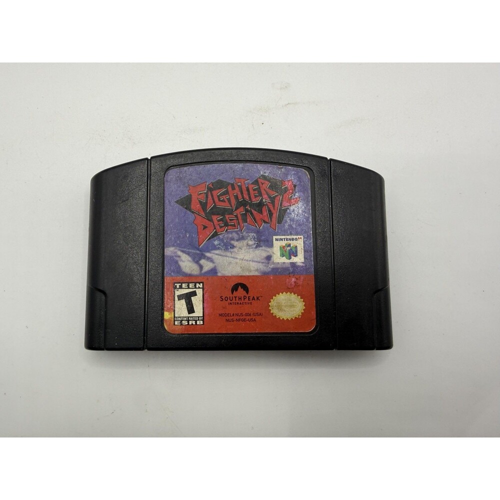 Fighter Destiny 2 Nintendo 64 N64 Game Cart T Teen 1999 Fighting SouthPeak